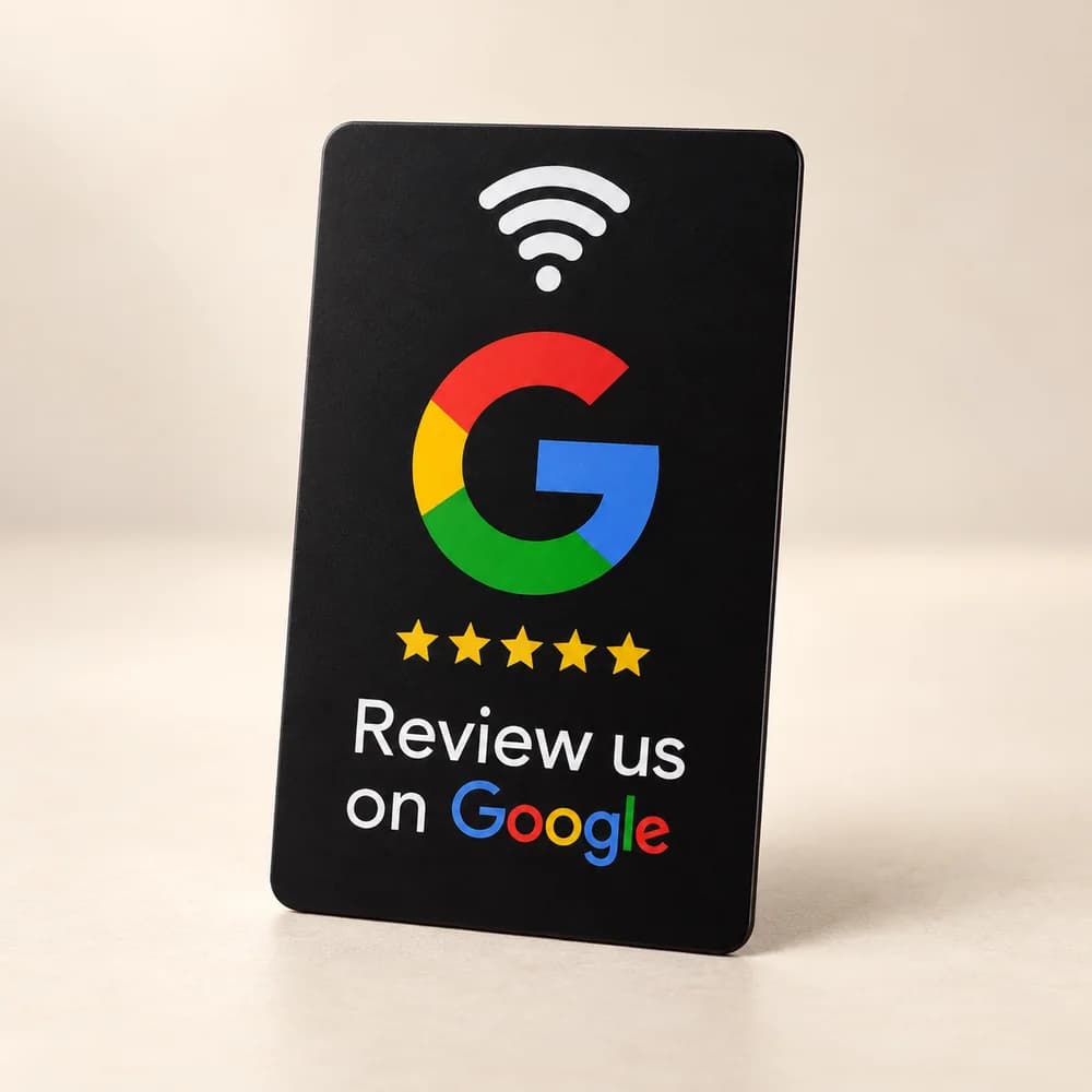 NFC Google review card — styled preview