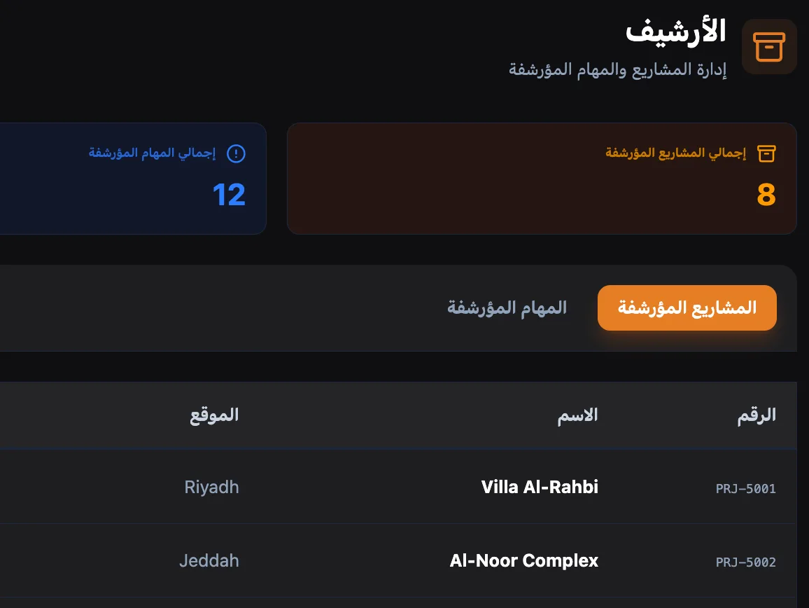ERP لشركات المقاولات